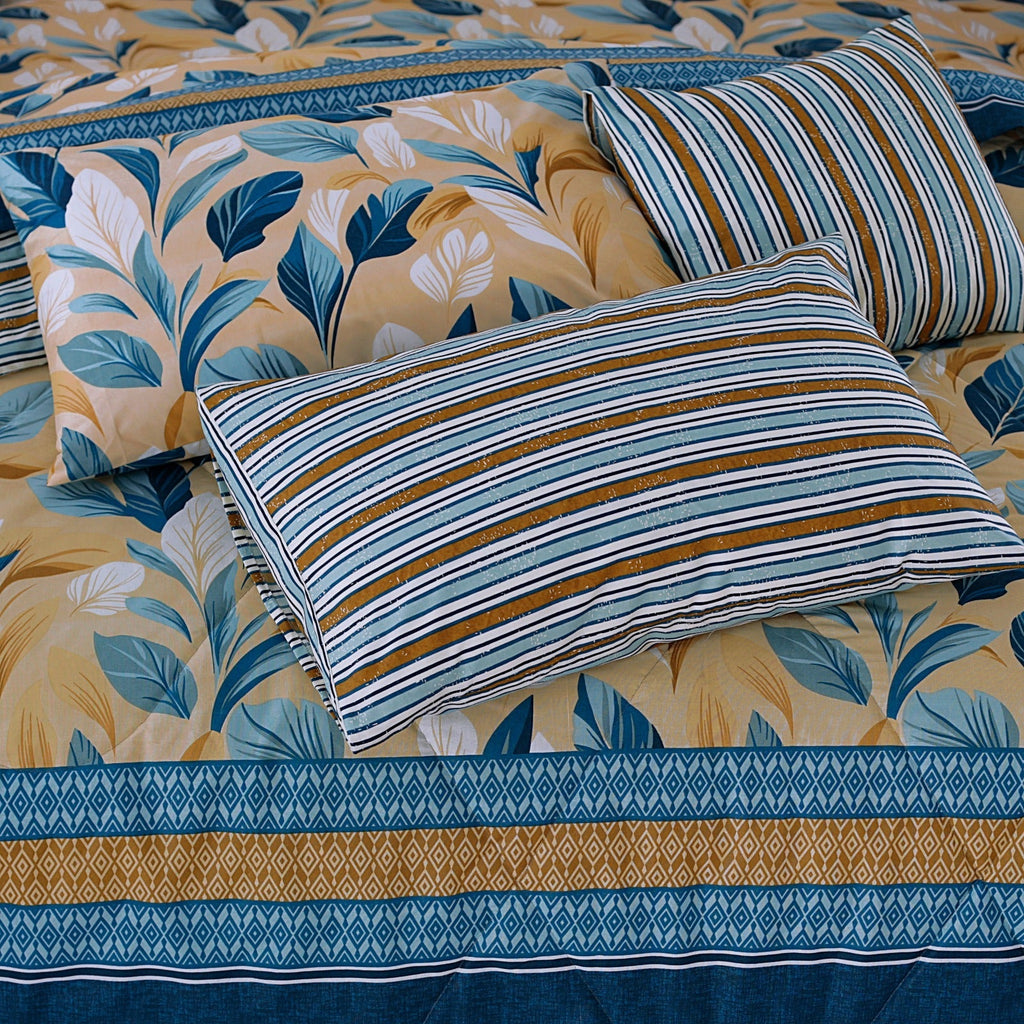 7 Pcs Comforter Set King Size Design KCC 68